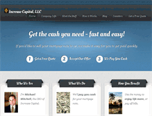 Tablet Screenshot of increasecapitalusa.com